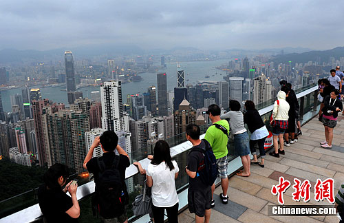 太平山顶俯瞰维多利亚港